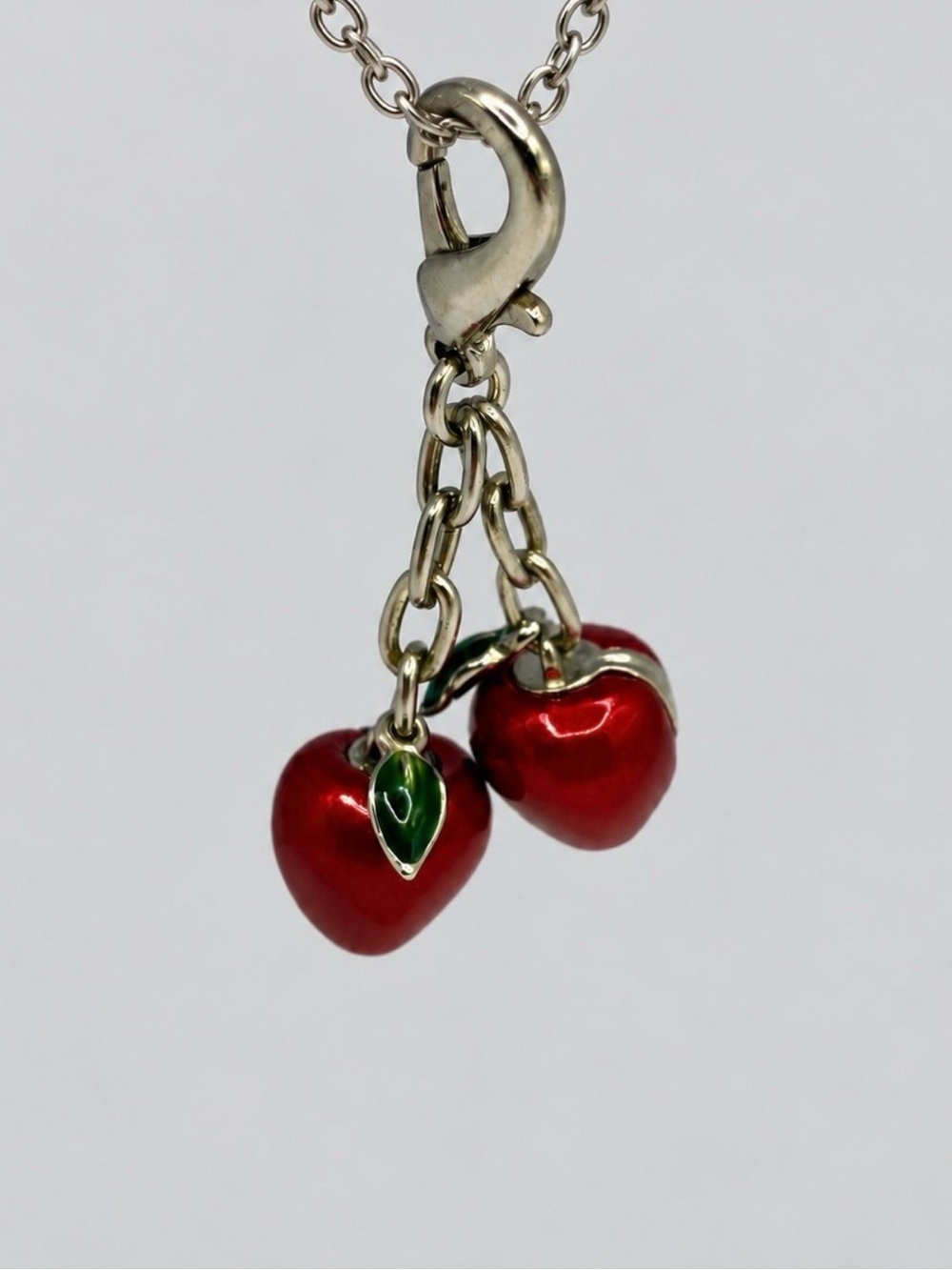 Juicy Couture Red Cherries Clip-On Charm Unsigned